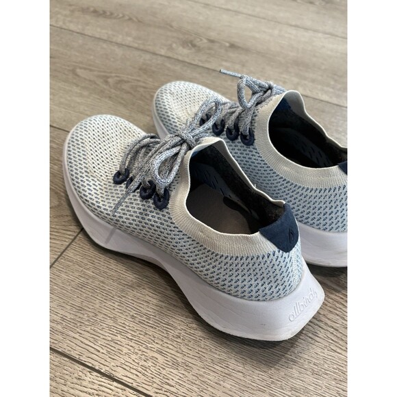 Allbirds Men's Tree Dasher TD Lace Up Running Shoes Size 8 Blue/White Casual - Picture 4 of 8